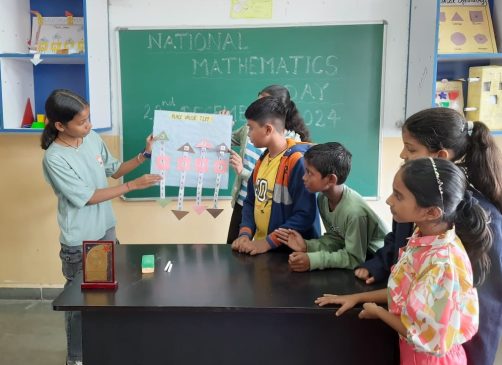 Students of Indus Public School Dipka discovered mathematics in nature too